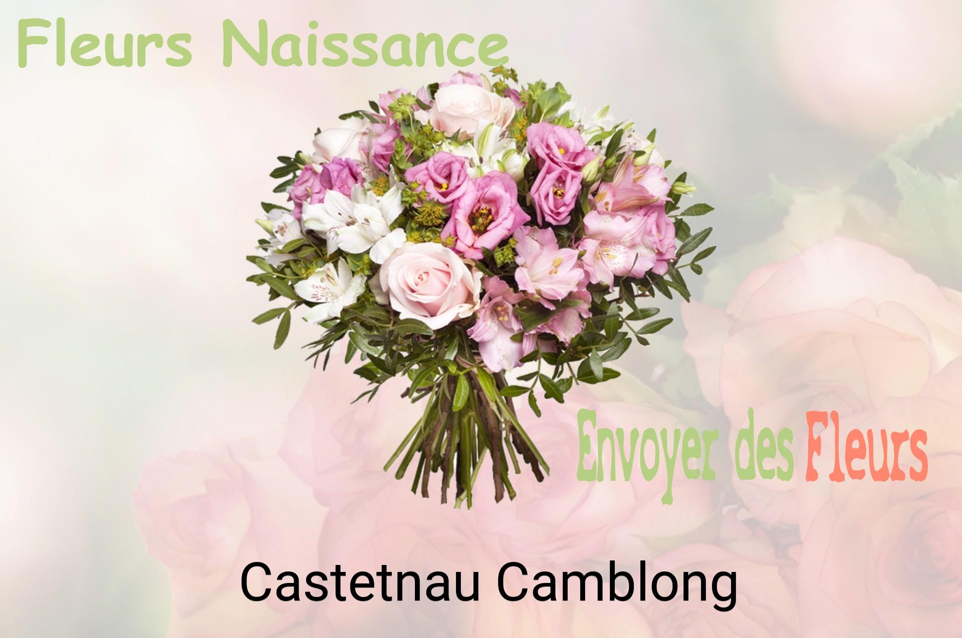 Bouquet de fleurs de naissance livré à Castetnau-Camblong